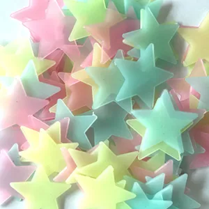 100 pçs fluorescente brilho no escuro estrelas adesivos de parede para crianças quartos decoração sala estar quarto do bebê teto decoração casa 8 principais vendas autocolantes de parede desenhos - №8