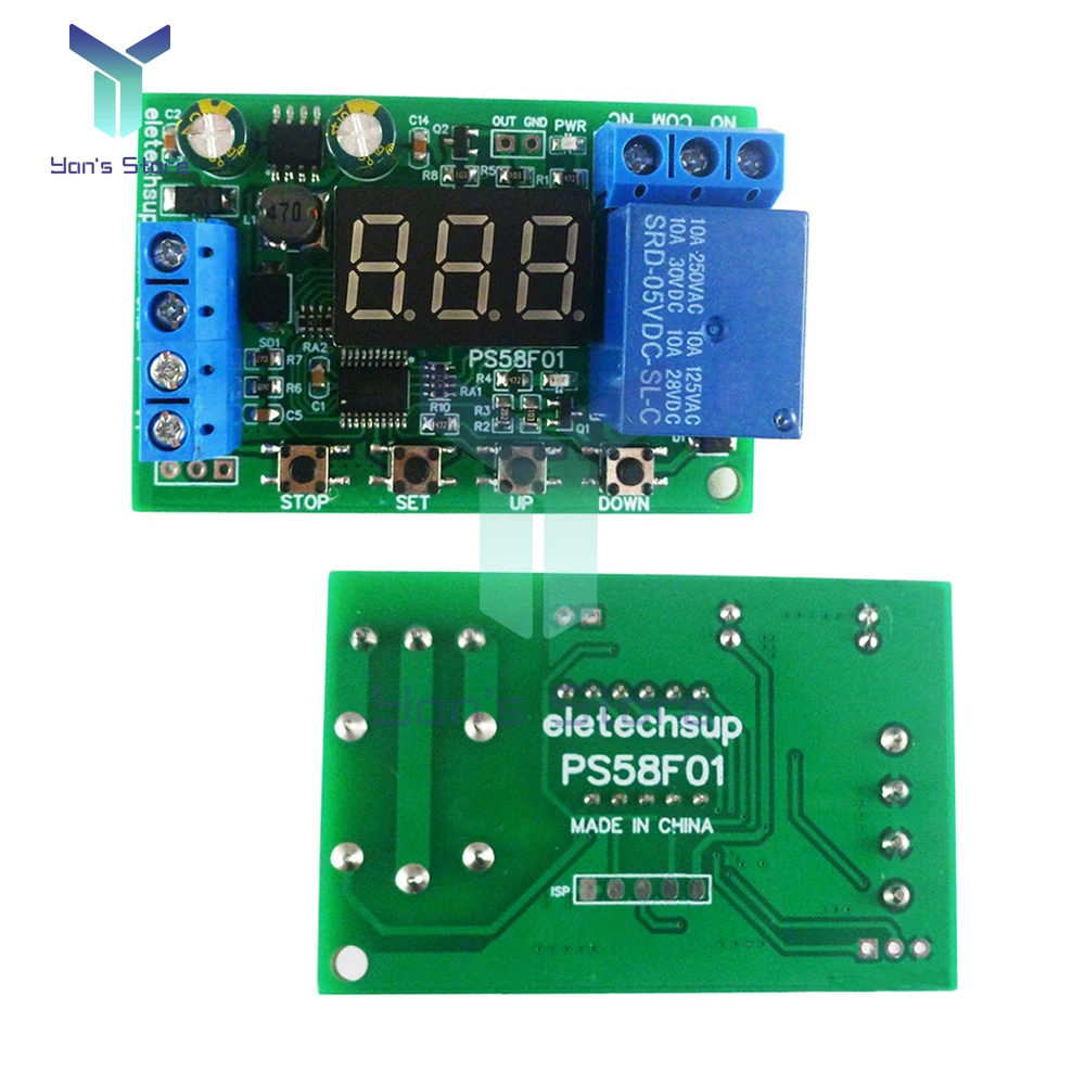 DC0-60V شحن البطارية التفريغ وحدة انخفاض الجهد الزائد حماية تهمة مجلس السيارات قطع وحدة حماية التتابع