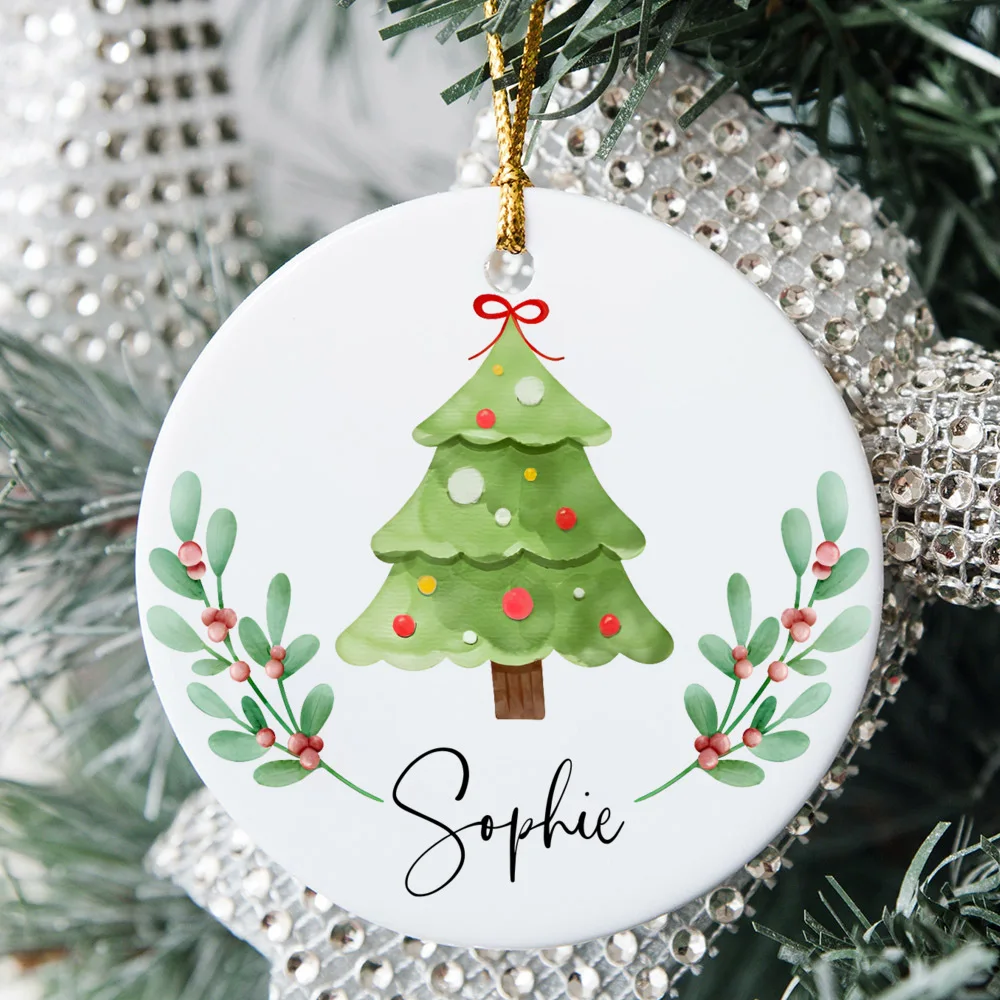 Babys Xmas Ornament 2025 Babys First Christmas Reindeer Ornament for Baby with Name and Date Personalized Baby's 1st Gift