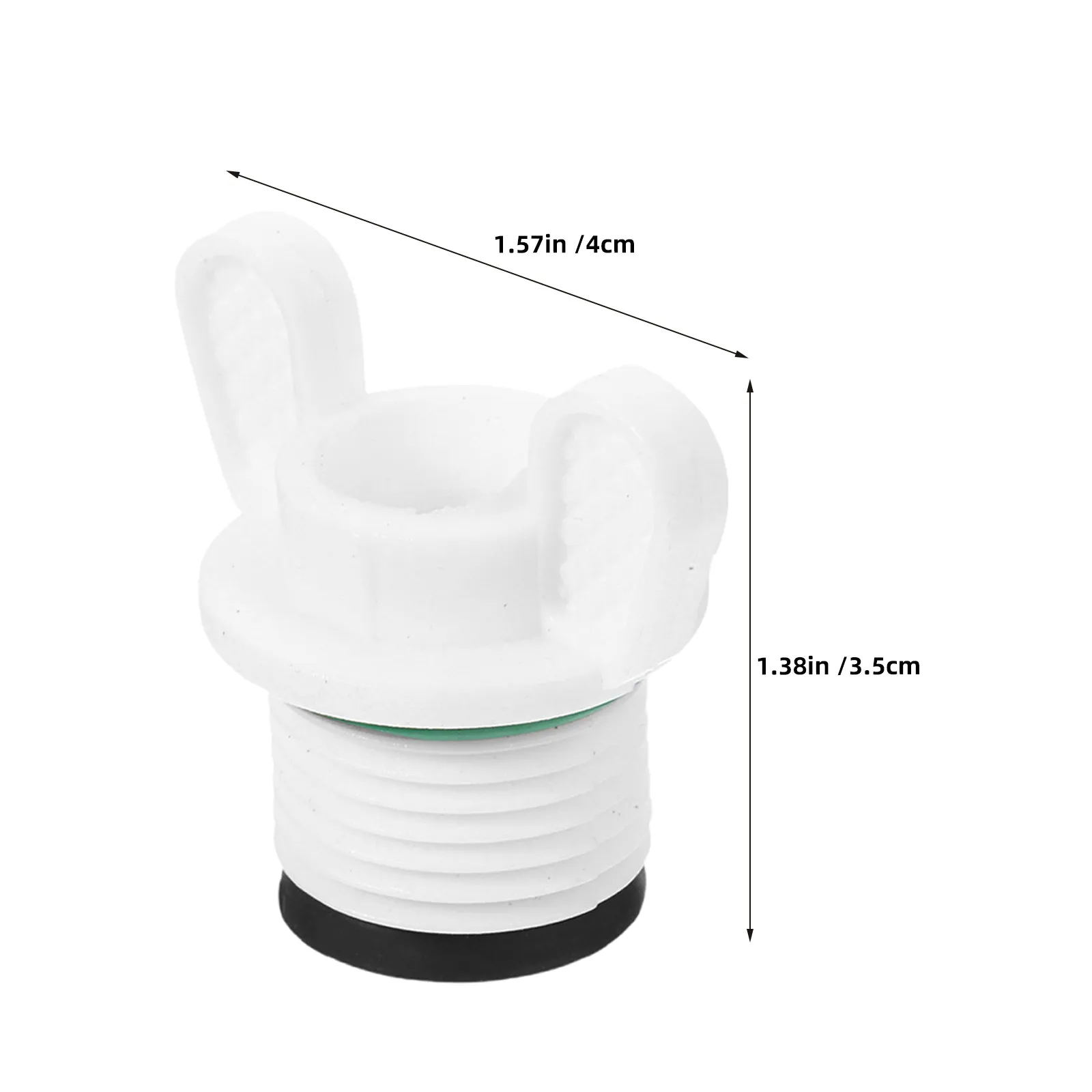 60Pcs White Plastic Hose Plugs Threaded End Caps for Garden Irrigation Pipes Water Tubing Stopper Multi-Use Outdoor Hose Plug - view 6