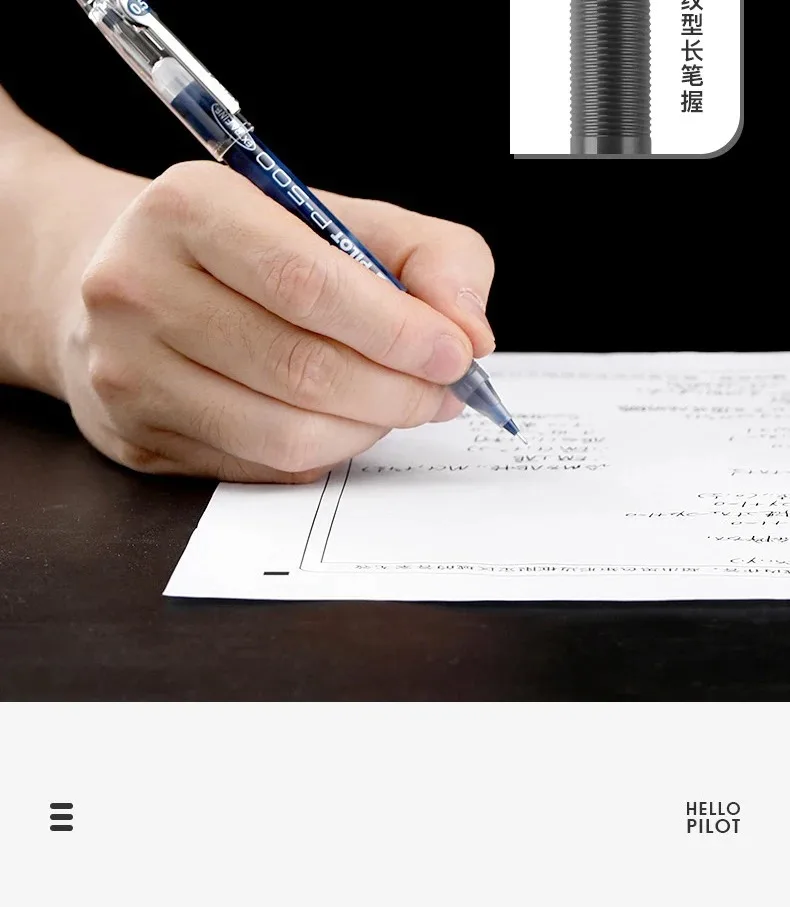 1 Stück Japan Pilot Gelstift P500/P700 zum Schreiben von Prüfungen 0,5/0,7 mm Signature Direct Liquid Große Kapazität Schulbürobedarf – Detail 4