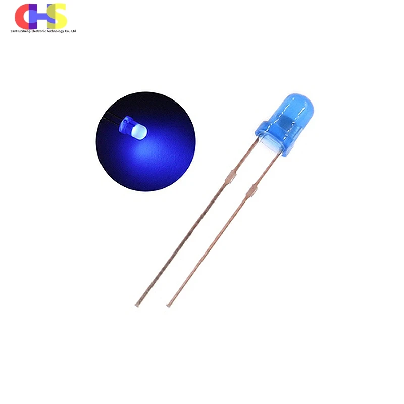 100pcs High-quality Super Bright Round 3mm LED Red Blue Pink Green White Yellow Orange Purple F3 Light Emitting Diode