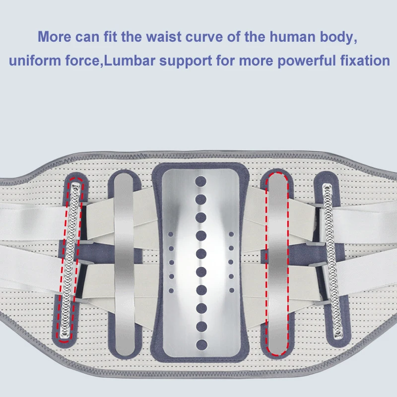 Cinturón de soporte de cintura de hernia de disco Lumbar de doble tracción para hombres y mujeres, terapia magnética, ortopédica para el dolor de espalda, descompresión de la columna vertebral