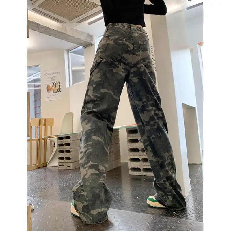 Women\'s Pants Camouflage Cargo Pants 2024 Camouflage Jeans Women Pants Baggy Pant Woman Cargo Pant for Women Korean Sweatpants