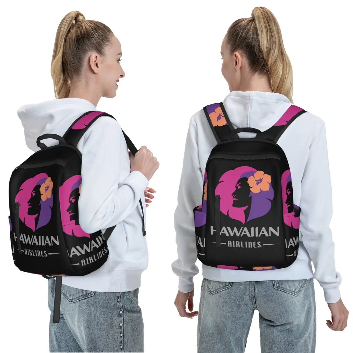 Hawaiian Airlines Herc Travel End Of Southern Summer Sale Backpack Daypack Boys Girls BookBag School Bag Shoulder Bags Men Women