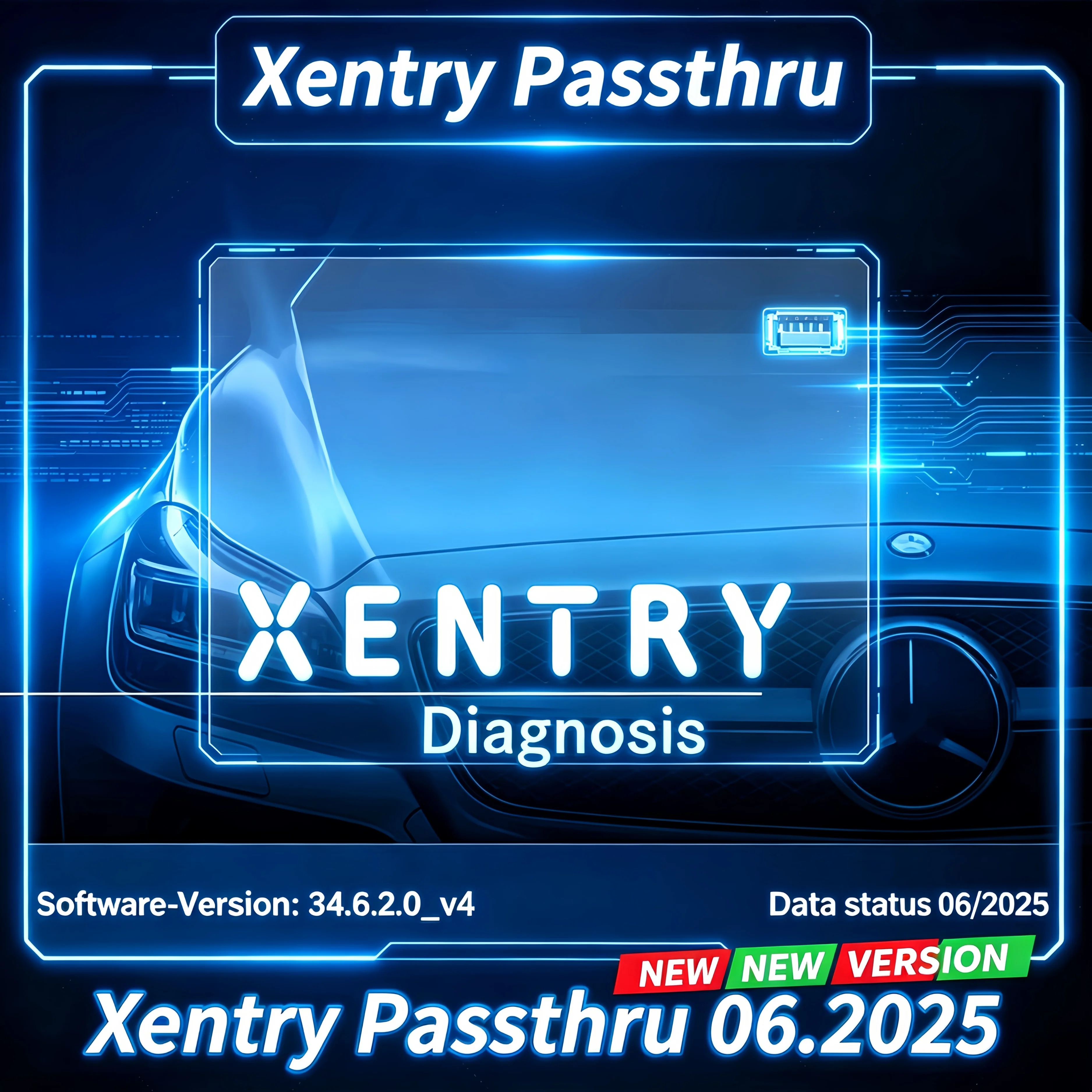 Xentry Passthru 6.2025 Latest Version Diagnostic Programming Tool J2534 Interface Vehicle ECU Coding Maintenance Software