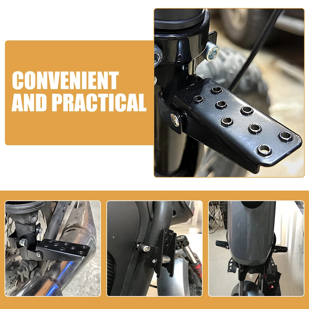 

1 Pair Metal Bike Rear Seat Pedal Pegs Foldable Non-Slip Durable Folding Bike Footrest For Universal Mountain Road Track Bikes