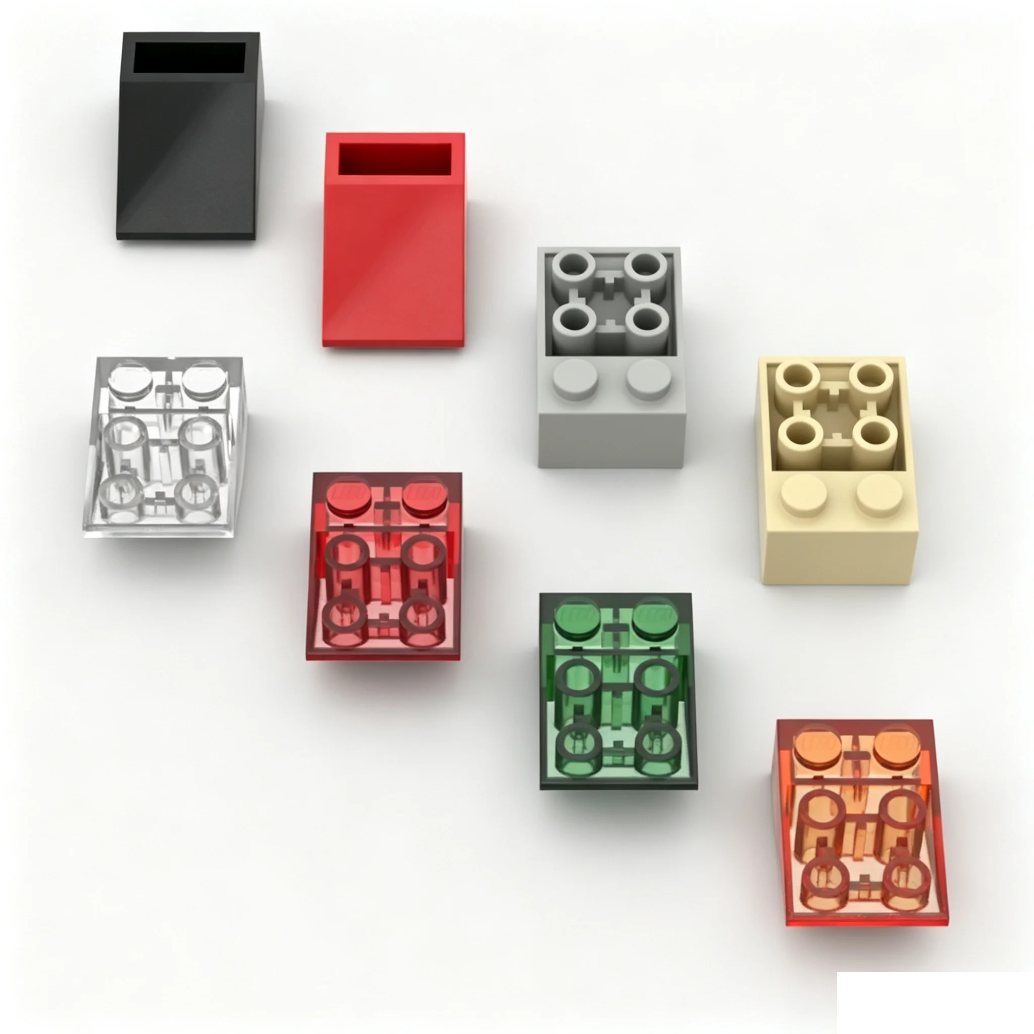 30PCS MOC 3747 Slope Classical Replaceable Brick Inverted 33 3x2 With Flat Bottom Building Block Toys Adults Boys Holiday Gift