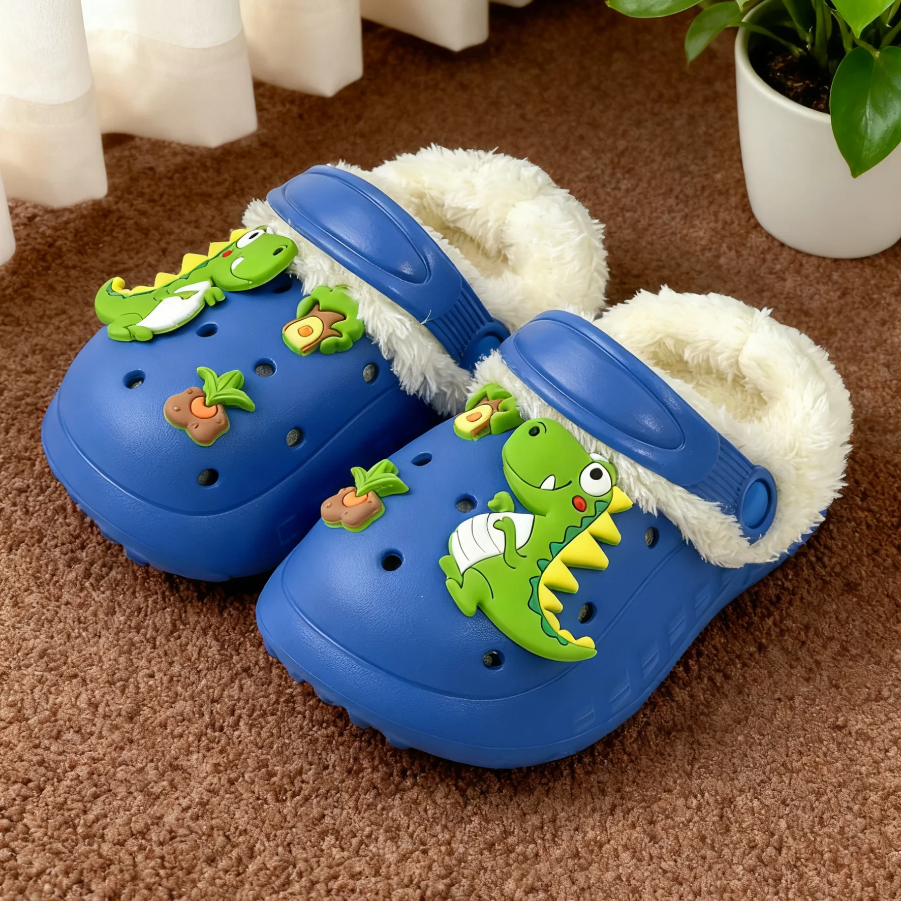 Scarpe da grotta con velluto da donna e sensazione di fascia alta invernale, pantofole in cotone per dormitorio studentesco per ragazze autunnali e invernali staccabili