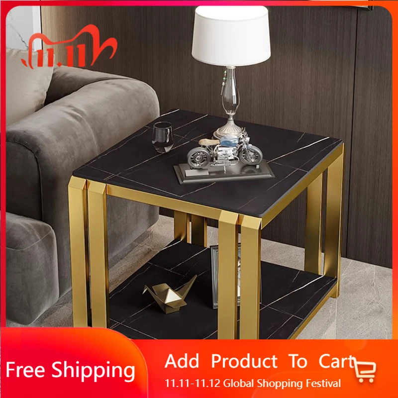 

Villa Modern Side Table Decor Simple Nordic Lazy Aesthetic Side Table Storage Metal Luxury Couch Tisch Entrance Hall Furniture