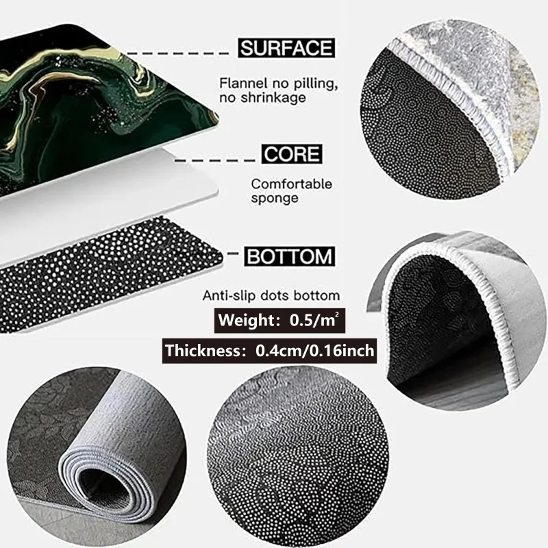 VIKAMA Tappetino da bagno moderno e minimalista a quadretti Zerbino da ingresso impermeabile antiscivolo resistente alle macchie per la decorazione domestica