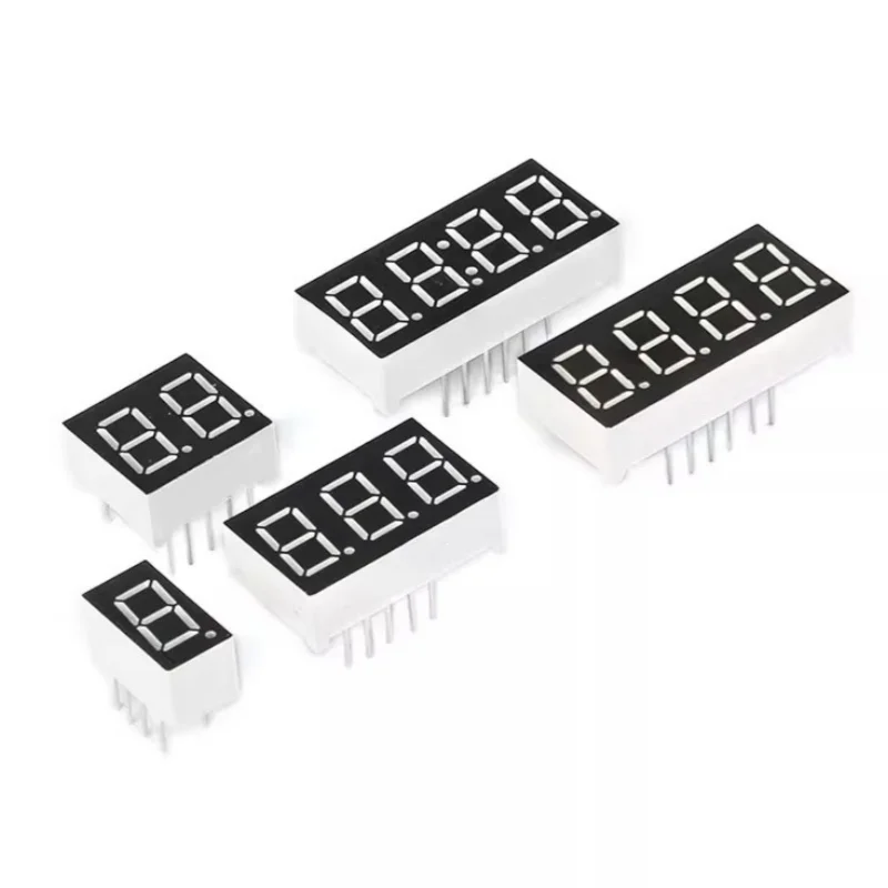 5pcs digital tube 0.56 inches 1/2/3/4 digits common anode/cathode Red highlight Digital Display Tube clock