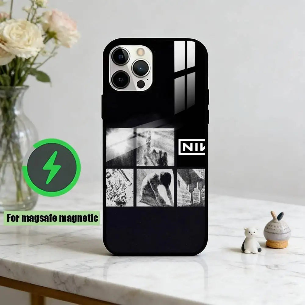 N-Nine Inch The Downward Spiral  Phone Case For iPhone17,16,15,14,13,12,11 Plus,Pro Magnetic with Magsafe Wireless Charging