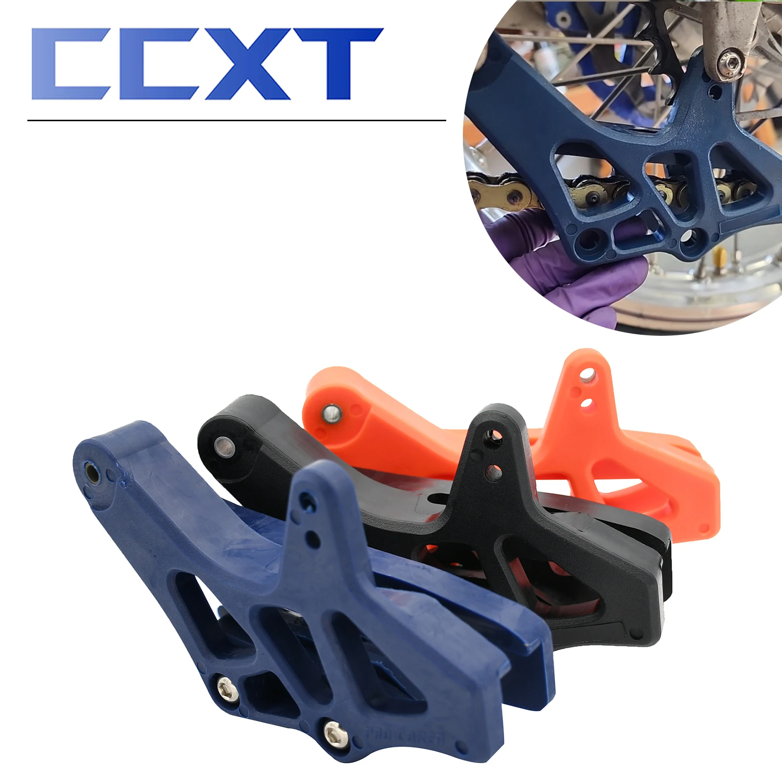 Motorcycle Plastic Chain Guide Guard Protector For Husqvarna FC FX TX TE FE TC 125-501 For KTM EXC EXCF SX SXF XC XCF 2008-2020