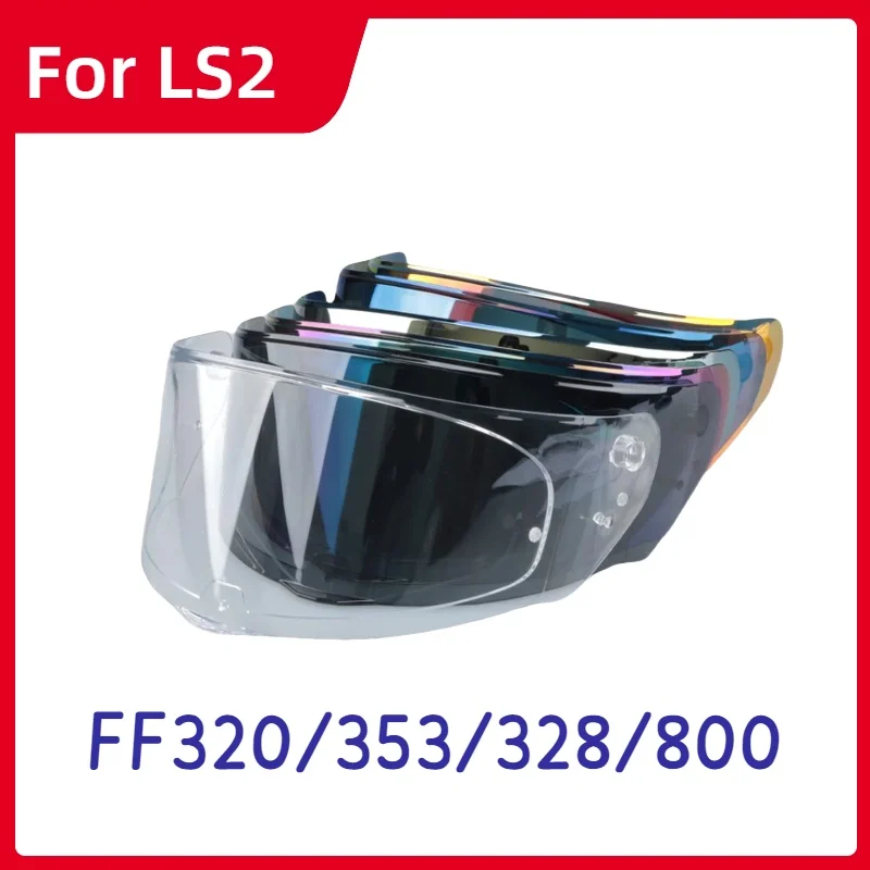 

Motorcycle Helmet Lenses, Night Vision Compatible Ls2-320-353-328-800 Lens Accessories, Multi-Color Aurora Electroplated Lenses
