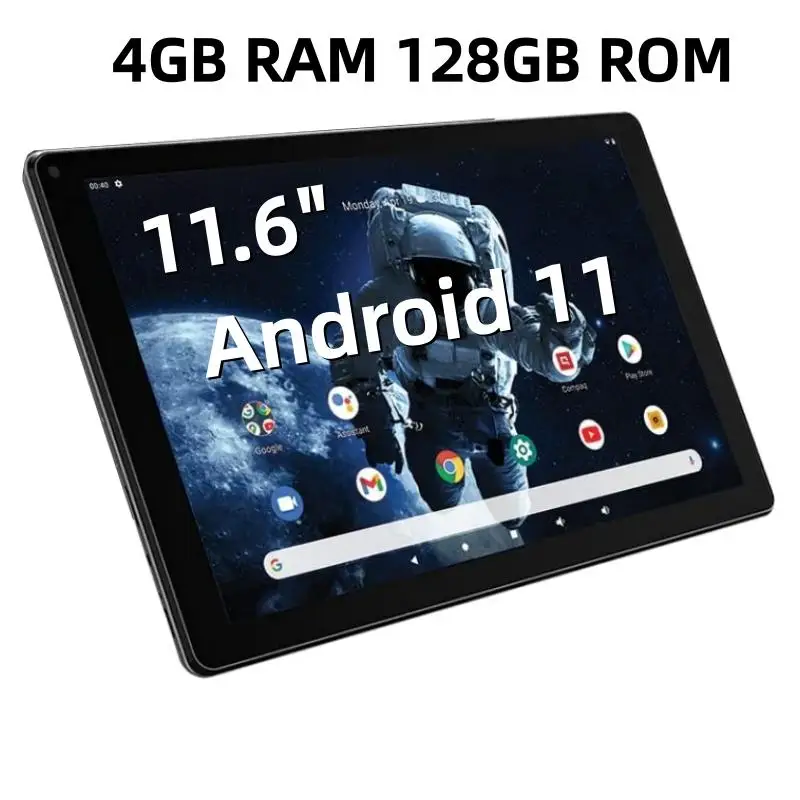New CT211 Type-C 11.6" Android 11 Tablet PC 4GB RAM 128GB ROM 1920 x 1080 IPS MT8168 Quad Core CPU Dual Camera 6000mAh