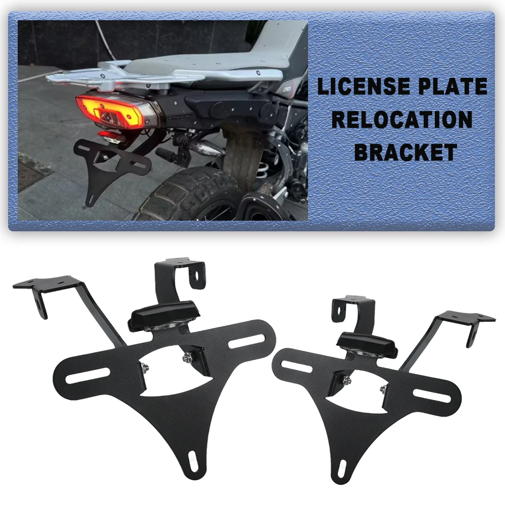 

450MT 2024 2025 Motorcycle License Plate Holder Bracket Rear Tail Tidy Fender Eliminator Kit For CFMOTO CF MOTO CF450MT 450 MT