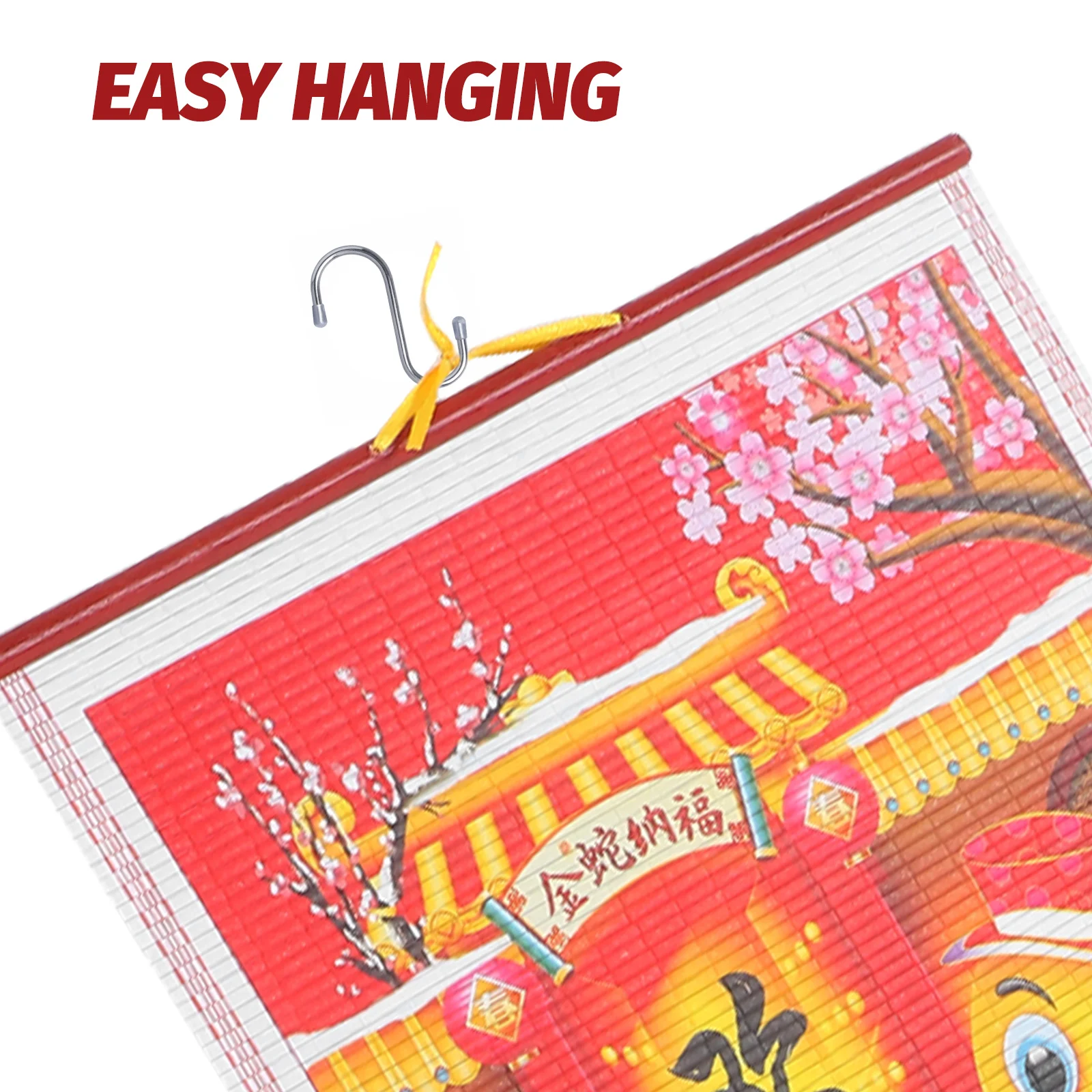 

Нежный подвесной настенный календарь с прозрачным принтом на 2025 год для офиса, дома, декоративный планировщик, большой ежемесячный календарь с подвесной веревкой