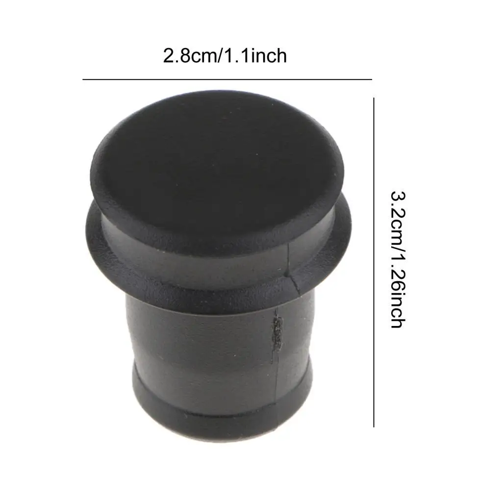 Car Cigarette Lighter Dust Cover Black ABS Waterproof Plug Socket Cap for Vehicle Protection
