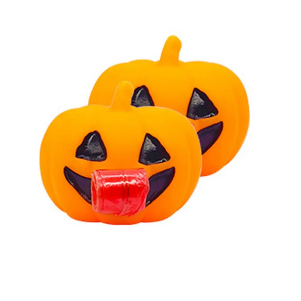 Estourando Eye Pumpkin Squeeze Toy, Stress Relief Toy com olhos grudados, Halloween Fidget Toy