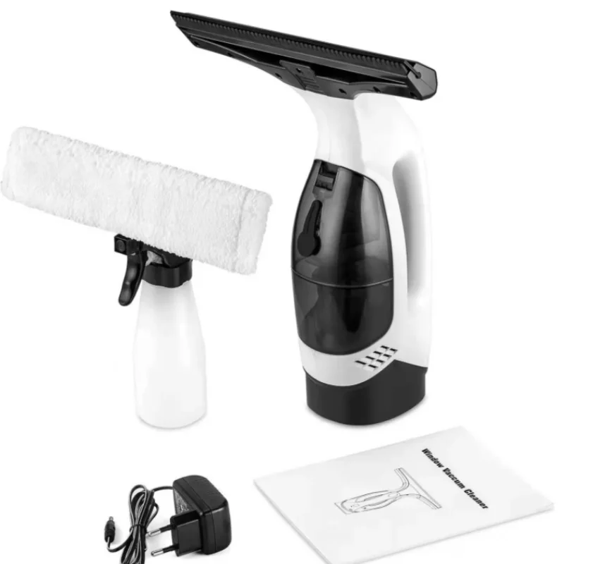 20W White Cordless Rechargeable Automatic Portable Glass Cleaner Window Cleaner with 2200mA