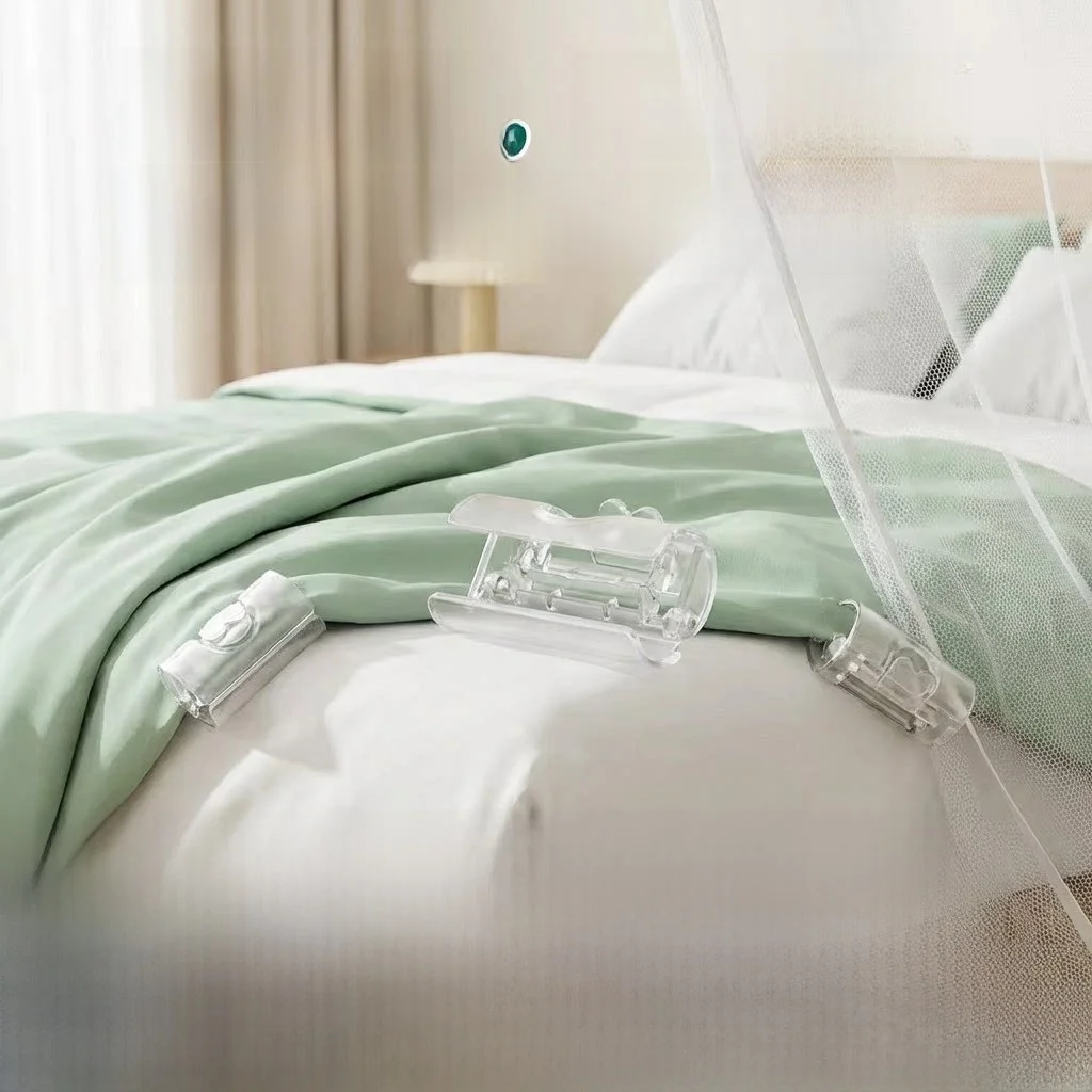 

Anti-Fall Mosquito Net Cover Fixed Clamp Full Bottom Quilt Protector Non-Damaging Slip-Resistant New Model Bedroom Organizer