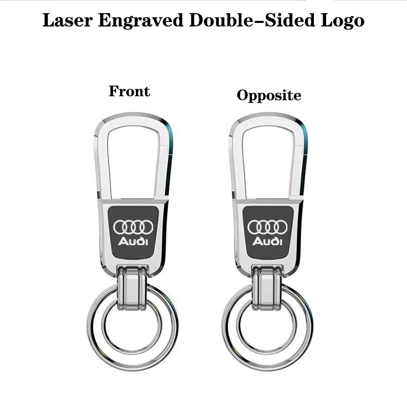 Brelok do kluczyków do samochodu brelok metalowe akcesoria do brelok do kluczy Audi A3 A4 A7 A8 A6 Q3 Q5 Q7 Q4 TT S2 S4 S6 S7 RS4 RS5 RS3
