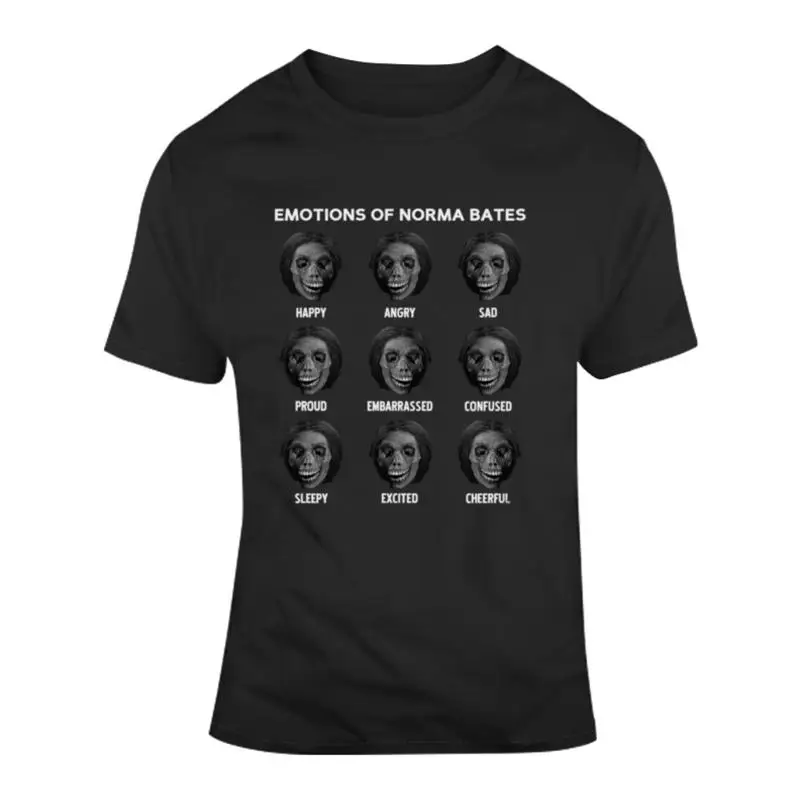 Emotions Of Norma Bates Psycho Horror Funny Fan T Shirt