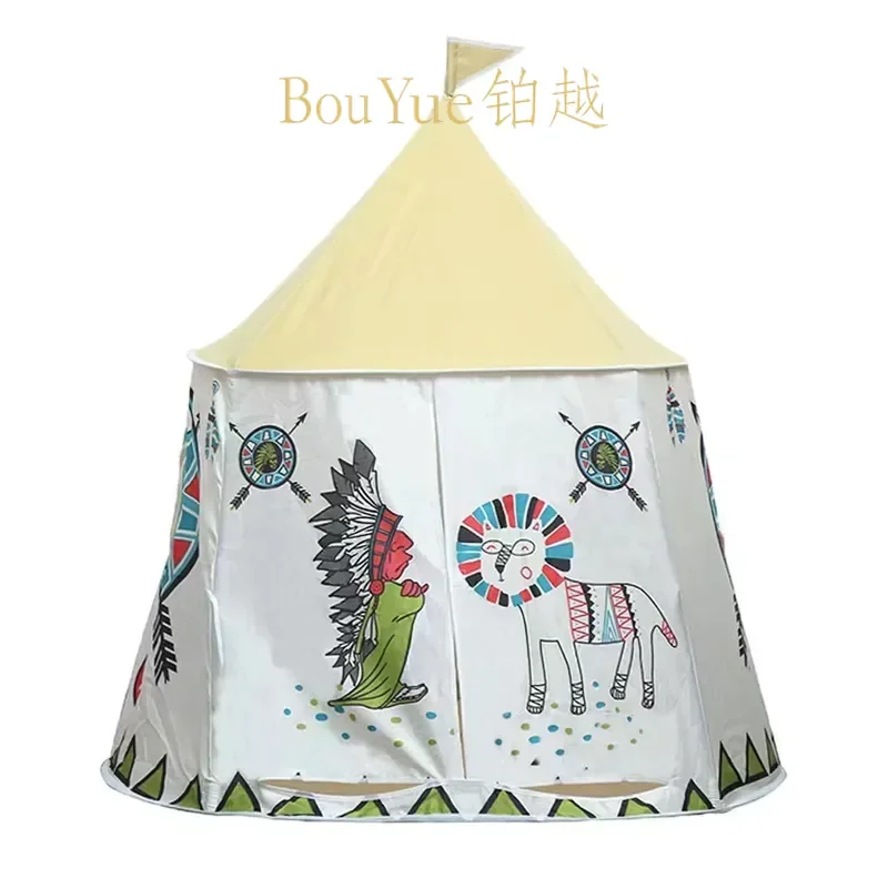 Kids Indoor Play Tent Castle Small House Toy Princess Dream Bed Game Secret Base for Girl Boy Children Room Decoration