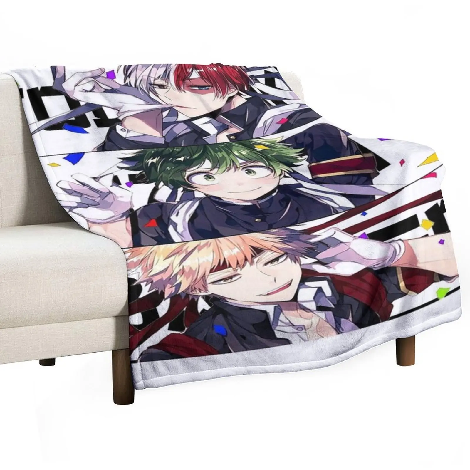 

heros deku todoroki bakugo Throw Blanket Weighted Cute Travel Giant Sofa Blankets