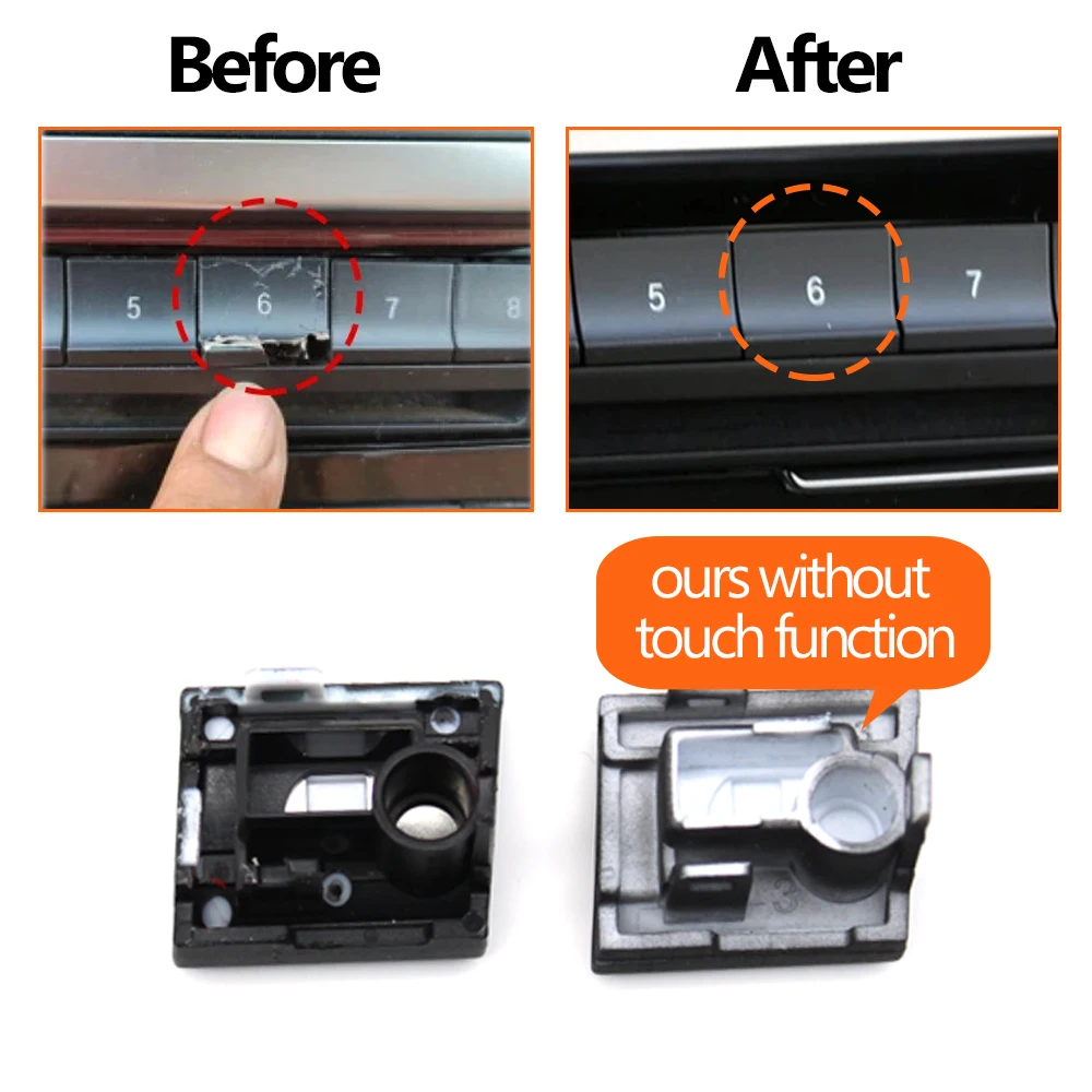 Car Dashboard Radio CD Player Button Digital Switch Control Buttons Cover Trim For BMW M3 M4 F20 F21 F22 F30 F32 F35 F34 F36