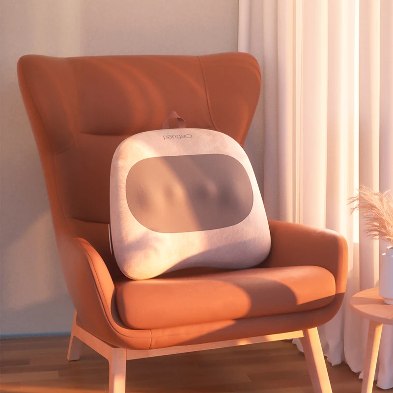 

Smart Library Electric Deep Shiatsu Lumbar Support Neck Waist Back Massage Pillow With 3d Kneading And Heating