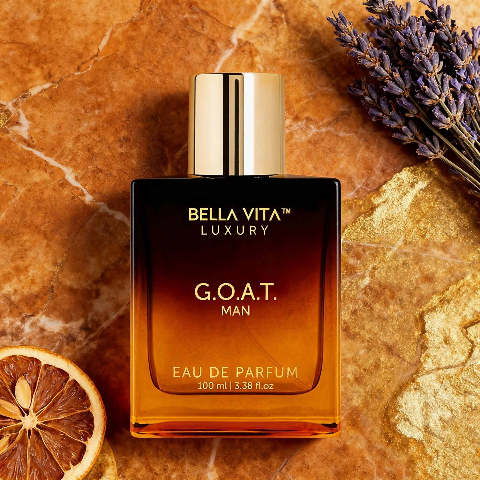 BellaVita Luxury GOAT Man Eau de Parfum 3.4 Fl Oz - كولونيا شرقية وودي جريئة للرجال ملاحظات البرغموت لافندر باتشولي لون #1