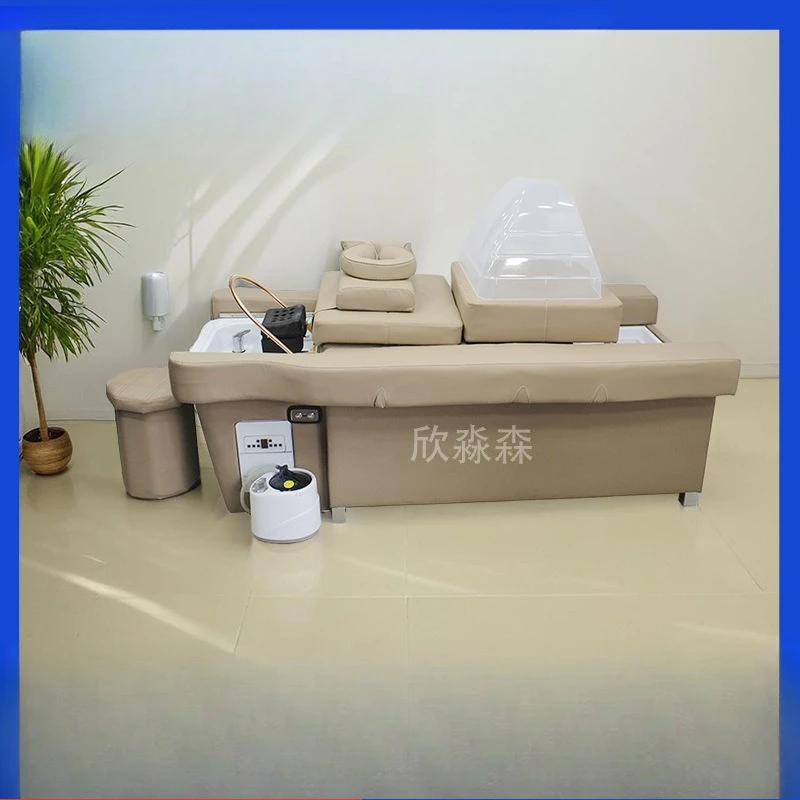 Electric lift shampoo bed Foot treatment bed Barber shop Hair salon Head treatment bed
