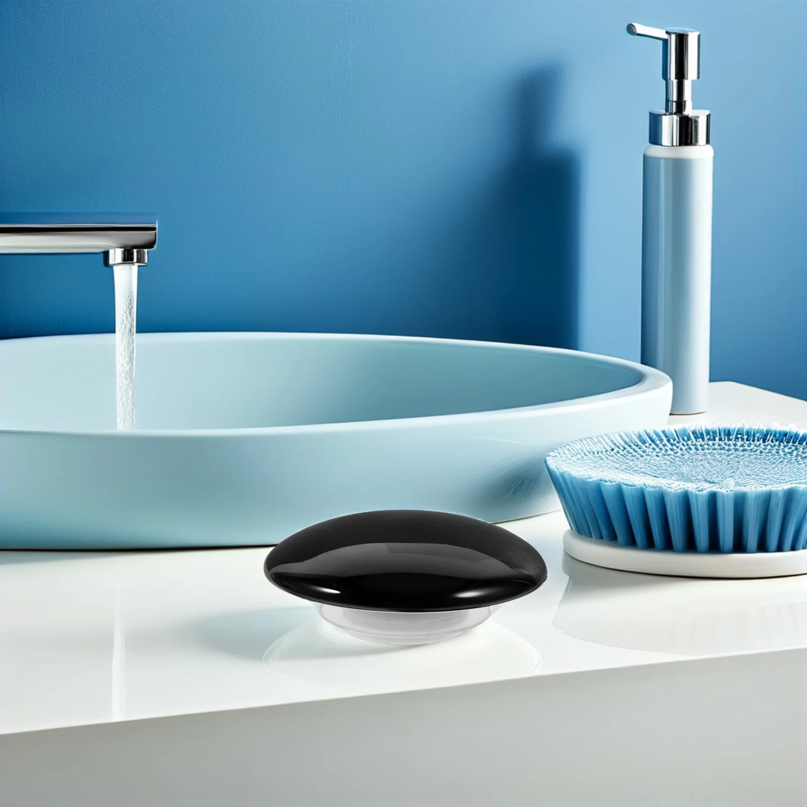 

2 шт. черных универсальных силиконовых заглушек для слива в раковине, для кухни и ванной, замена заглушки для умывальника