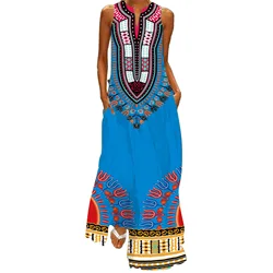 Vestido africano para mujer, ropa de kanga, caftán dashiki, Túnica africana, moda de verano, 2024