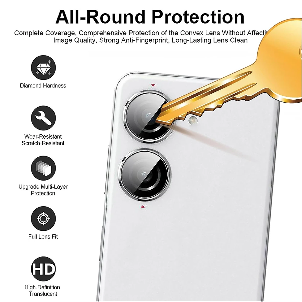 3D Camera Lens Protector For Zenfone 10 10Z Lens Protective Glass For Zenfone 9 9Z Camera Protectors