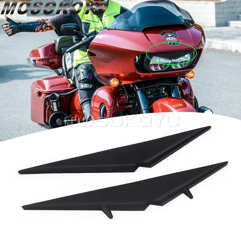 Motorcycle Headlight Mean Mug Bezel Trim for Harley Touring Road Glide FLTRX 2015-2022 CVO FLTRU FLTRK Headlamp Eyebrow Cover