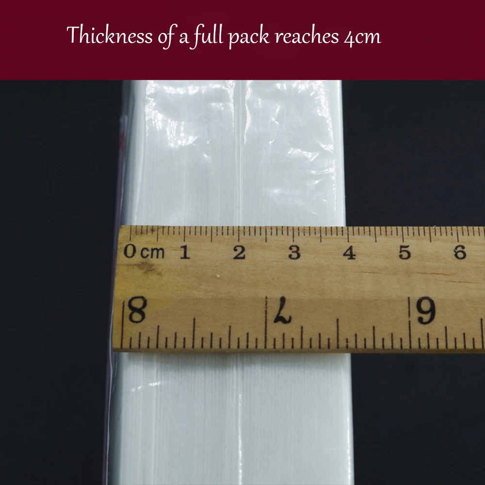 Verdickte, starre Nagellackentferner-Tücher, Nagelreinigungstücher im dicken Stil, fusselfreie Reinigungspads, Nagelkunstzubehör