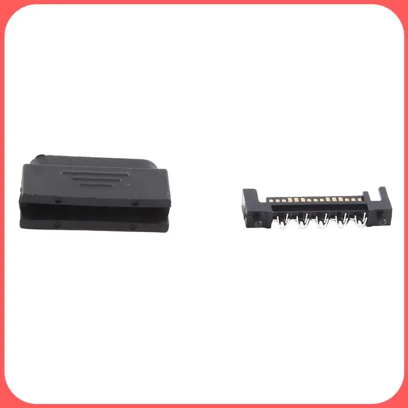 A76I-50Pair SATA Interface Socket Serial Port 15P Power Connector Shell Plug And Shell