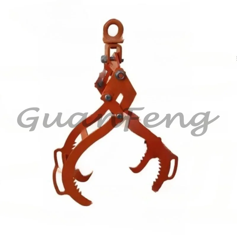 Anti-slip hook Log lifting pliers 4-claw wooden lifting hook Rotary cutting