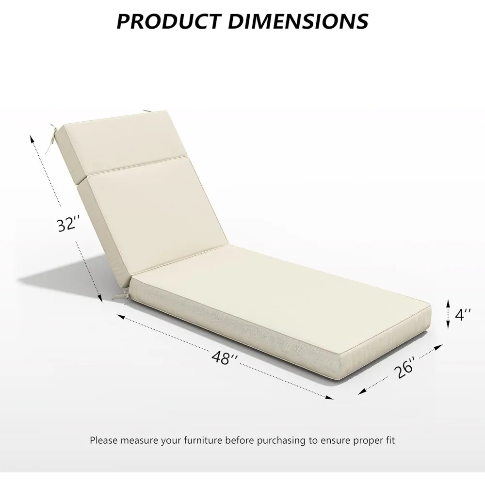 وسائد استرخاء خارجية، 80 لتر × 26 عرض × 4 أبعاد، رغوة عالية الكثافة، طاردة للماء، مقاومة للبهتان، مجموعة وسائد خارجية متينة #3