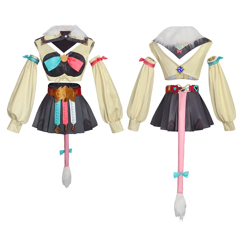 Comic Animation Anime Varesa Cosplay Costume Wig Maid Apron Dress Uniform Halloween Carnival Christmas Performance Disguise Girl