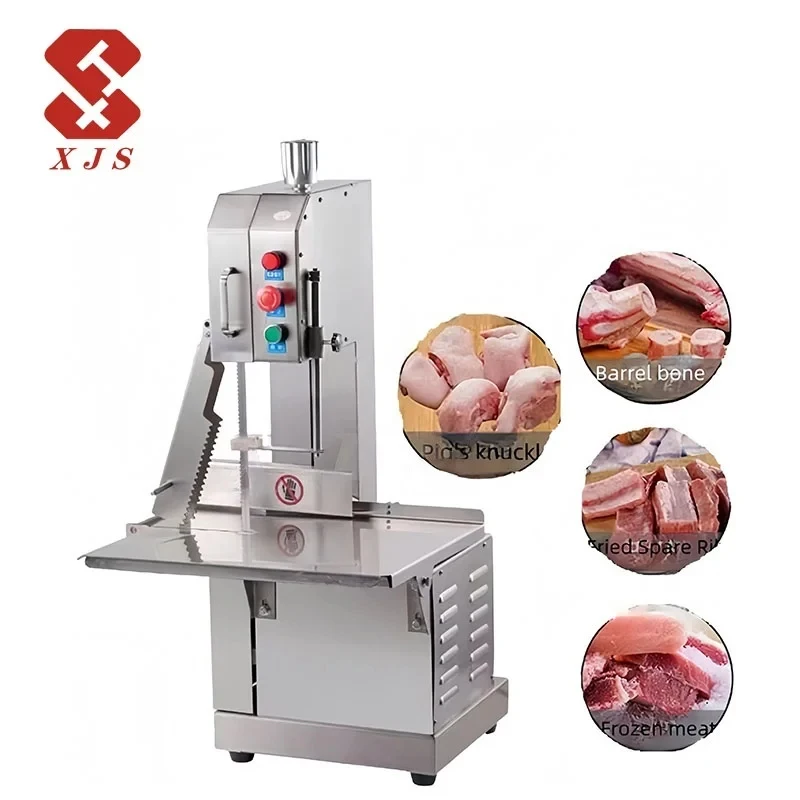 

Новая коммерческая настольная электрическая пила-резак для мяса и костей из нержавеющей стали, высокоэффективная машина для нарезки
