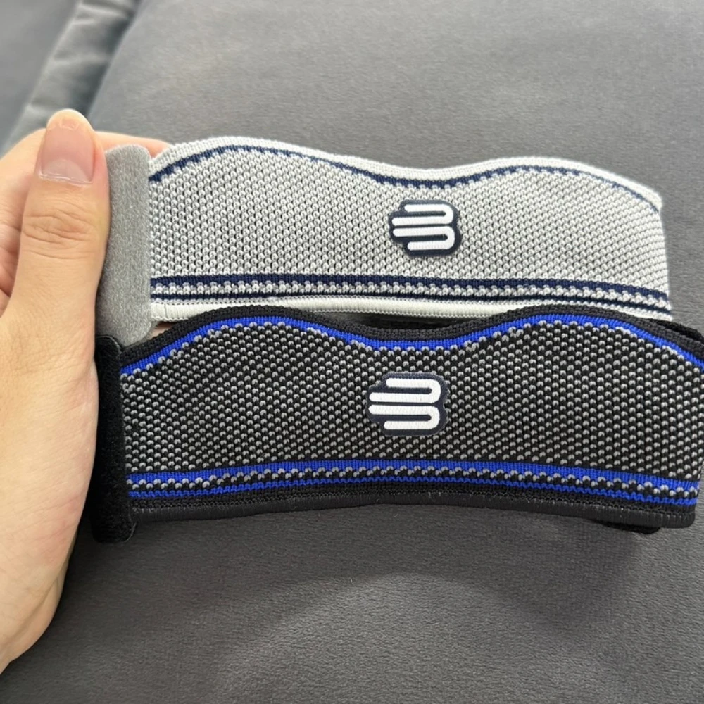 バウァーファインド-ジェヌポイント-膝用サポーター-スポーツ用膝蓋腱ストラップ-調整可能な膝サポート。バスケットボール、ランニング、バドミントンのトレーニングに。