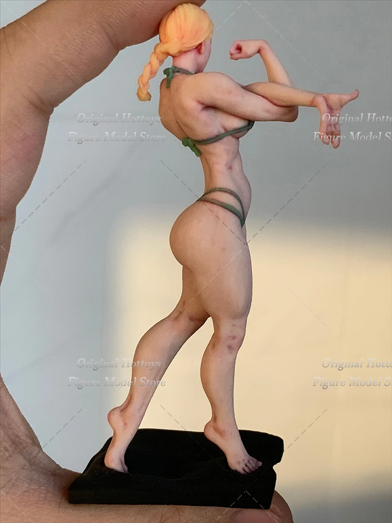 재고 있음 1/16 스케일 여성 군인 만화 스타일 근육질의 아름다움 조각상 풀세트 약 11cm 액션 피규어 모델 컬렉션