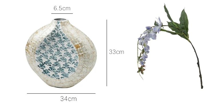 

Home living room simulation flower arrangement device combination dining table floral decoration ornament