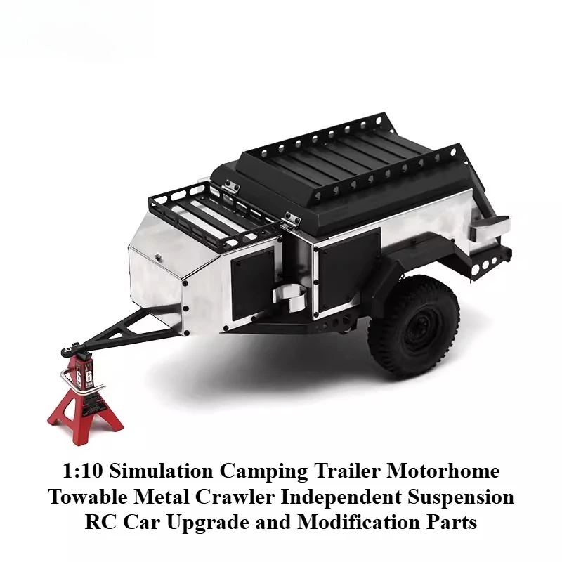 

DT-01 1:10 Simulation Camping Trailer Motorhome Towable Metal Crawler Independent Suspension RC Car Upgrade Modification Parts