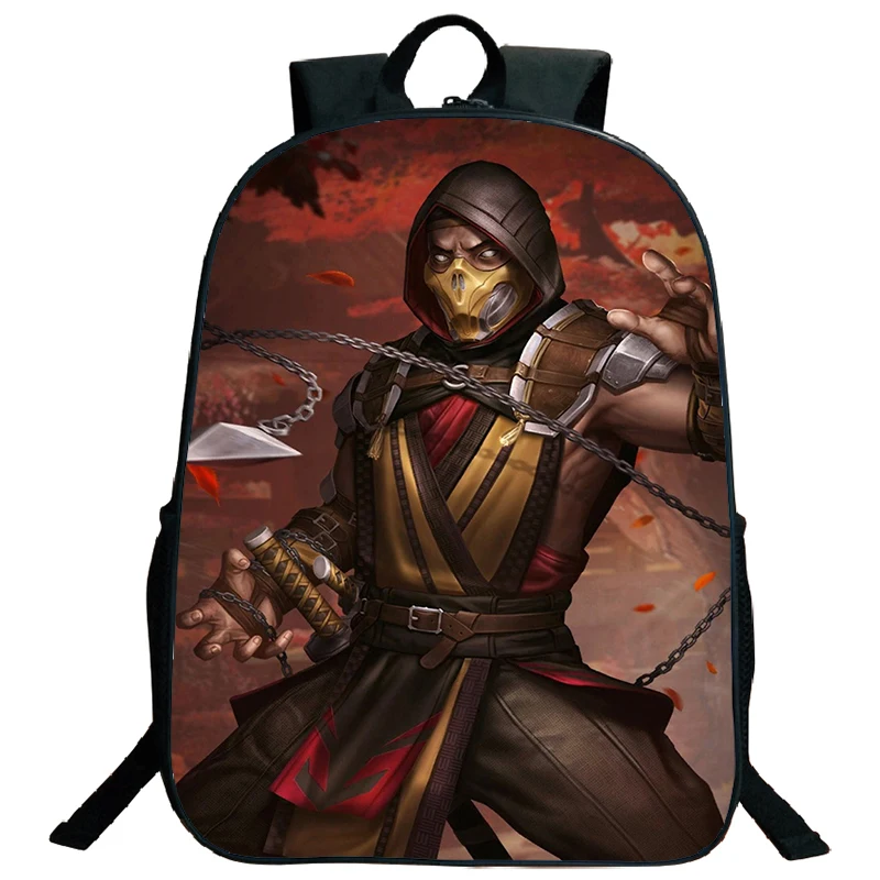 Children Backpacks Mortal Kombat School Bags Students Casual Rucksack Travel Bag Teenage Laptop Bagpack Waterproof Boys Bookbag