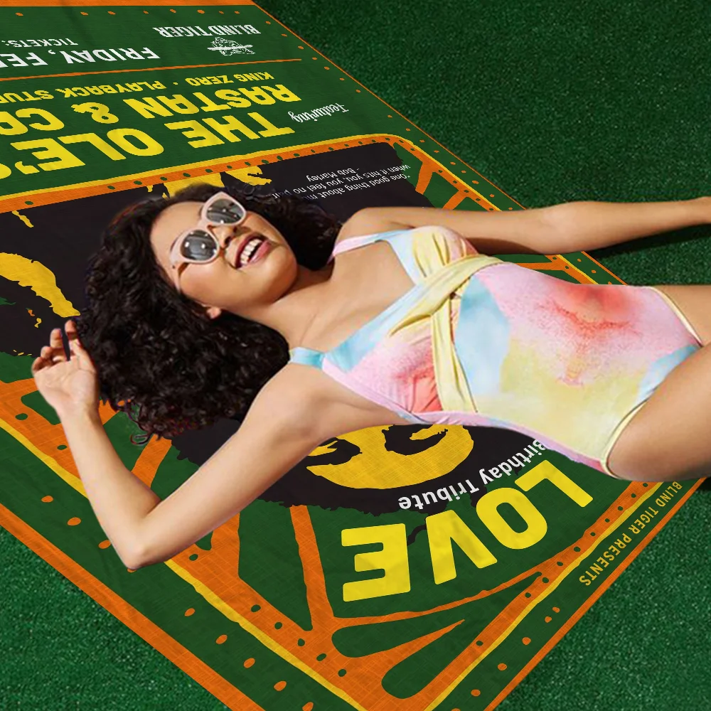 منشفة شاطئ ميكروفايبر سريعة الجفاف من بوب-مارلي ، منشفة راستا ريجي ، ناعمة ، ماصة ، اليوغا ، منتجع السباحة ، تسلق الجبال